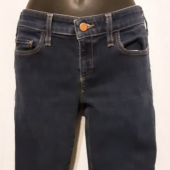 Anthropologie Pilcro & The Letterpress Dark Wash Skinny Jeans 28 Fit Serif - Picture 4 of 8